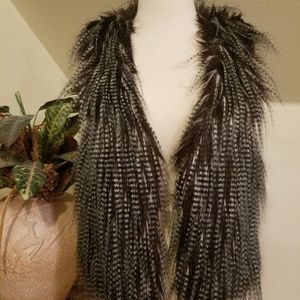 Forever 21 Faux Feather Fur Vest